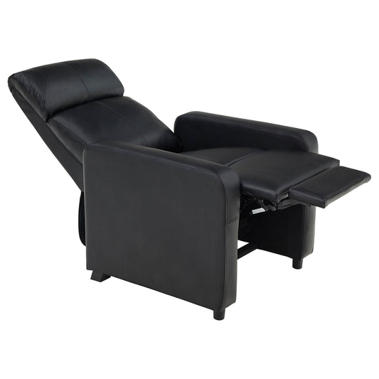 Unique Piece Furniture Toohey Upholstered Tufted Recliner Living Room Set Black