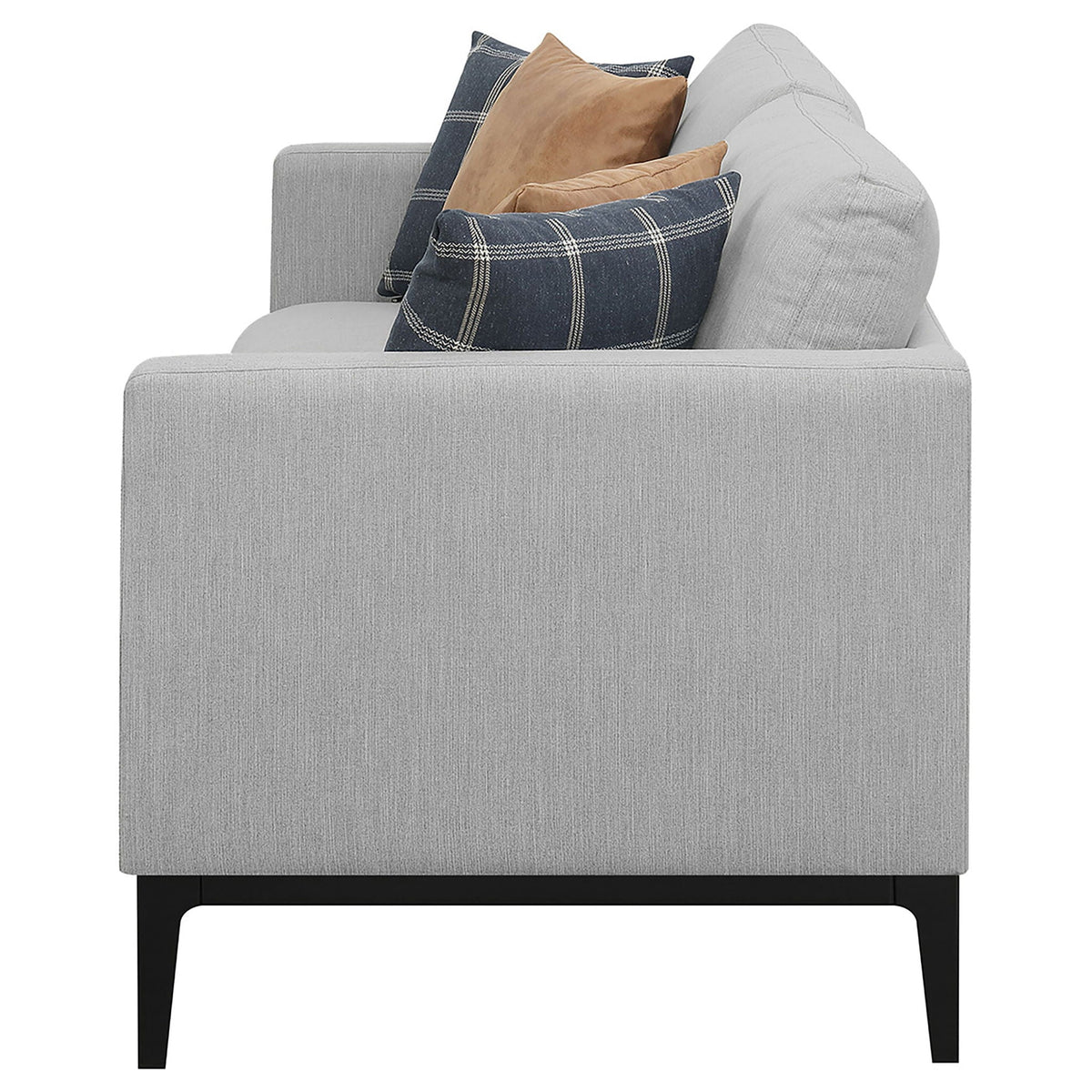 Unique Piece Furniture - Apperson Upholstered Track Arm Sofa Light Grey