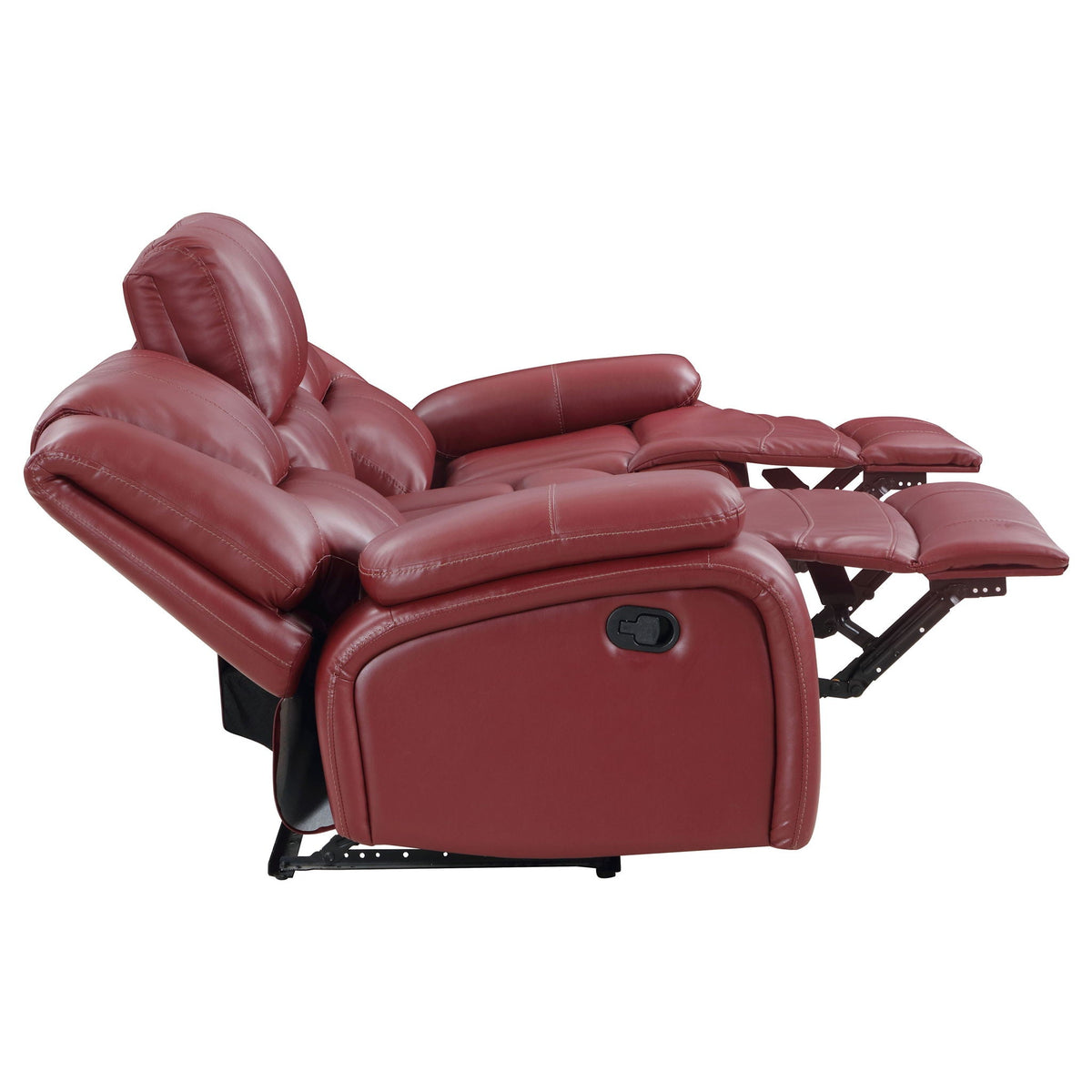Unique Piece Furniture - Camila 2-piece Upholstered Reclining Sofa Set Red