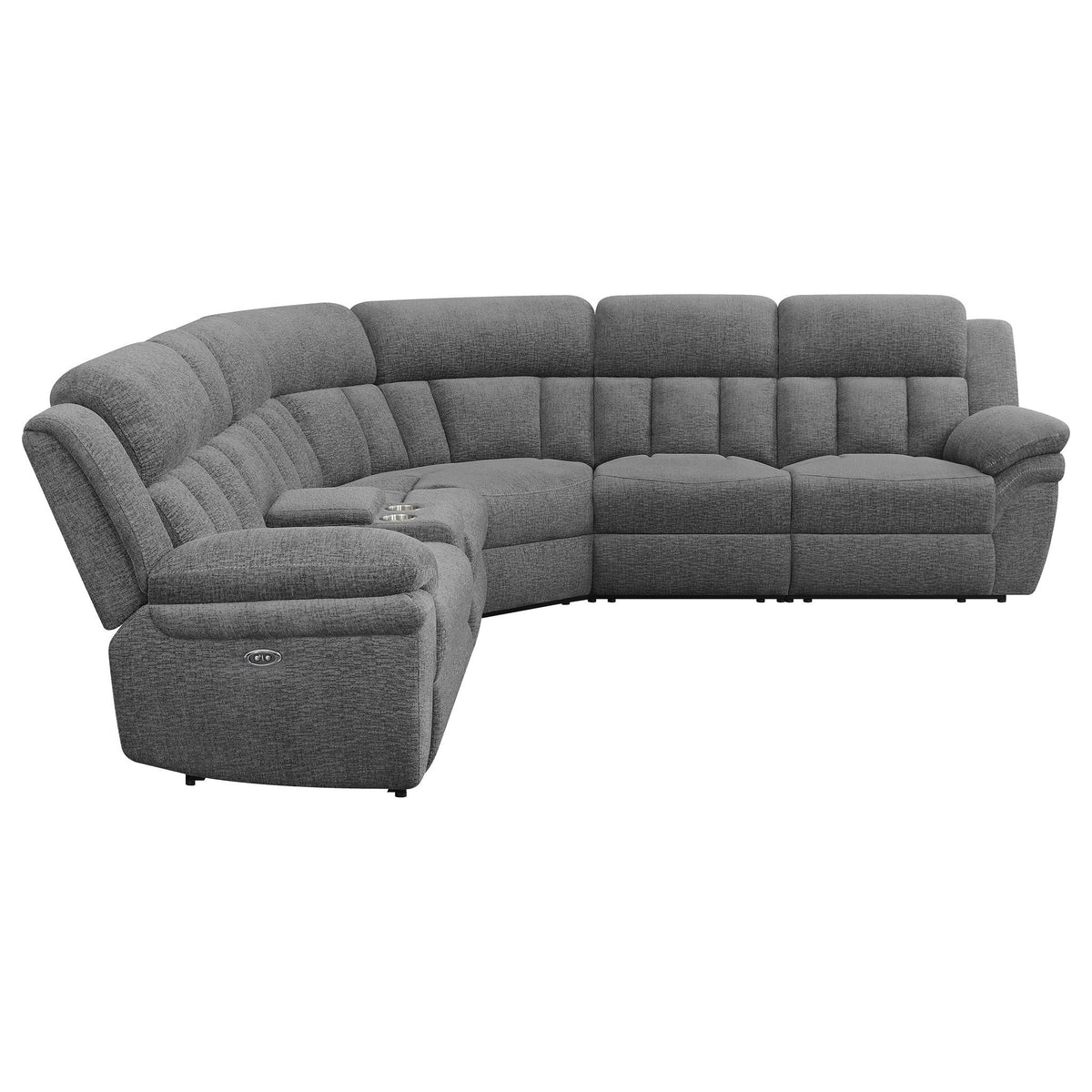 Unique Piece Furniture - Bahrain 6-piece Modular Power Reclining Sectional Charcoal
