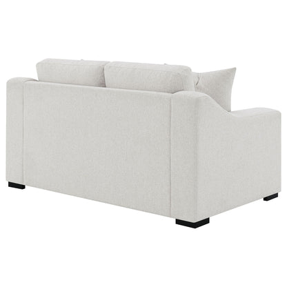 Unique Piece Furniture Ashlyn 3-piece Upholstered Track Arm Sofa Set Sand