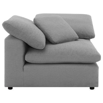 Unique Piece Furniture - Raleigh 5-piece Boucle Upholstered Modular Sectional Grey