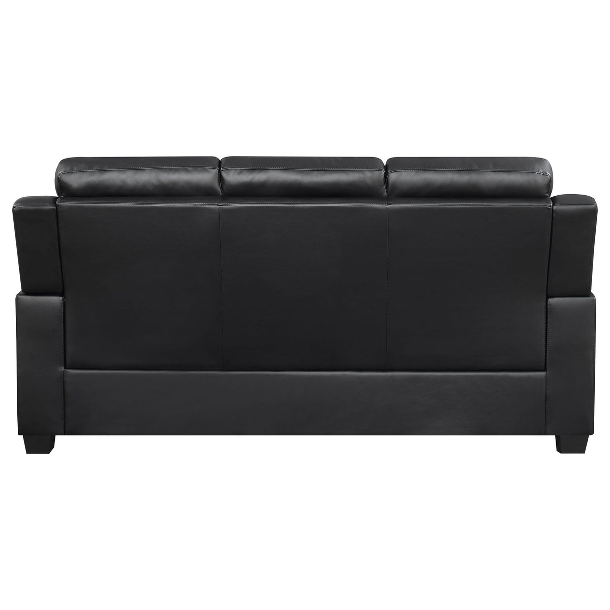 Unique Piece Furniture - Finley 3-piece Upholstered Padded Arm Tufted Sofa Set Black