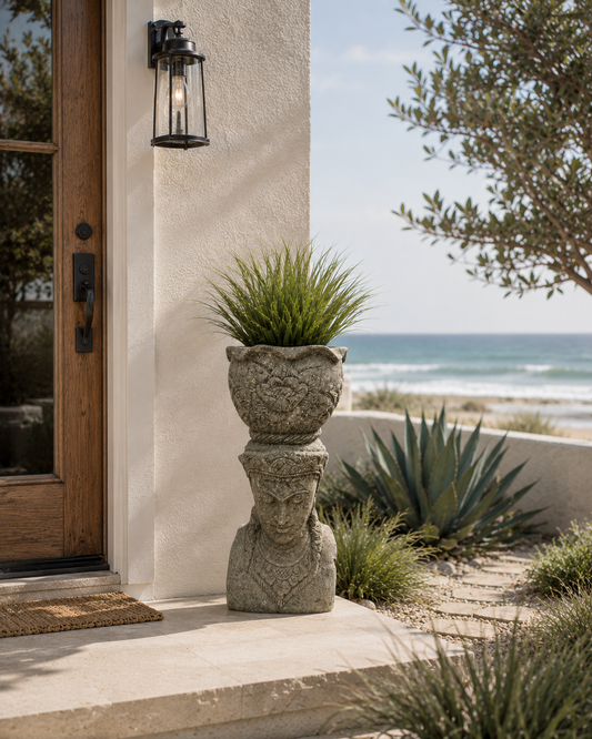 The Broward Design Center - Stone Buddha Planter