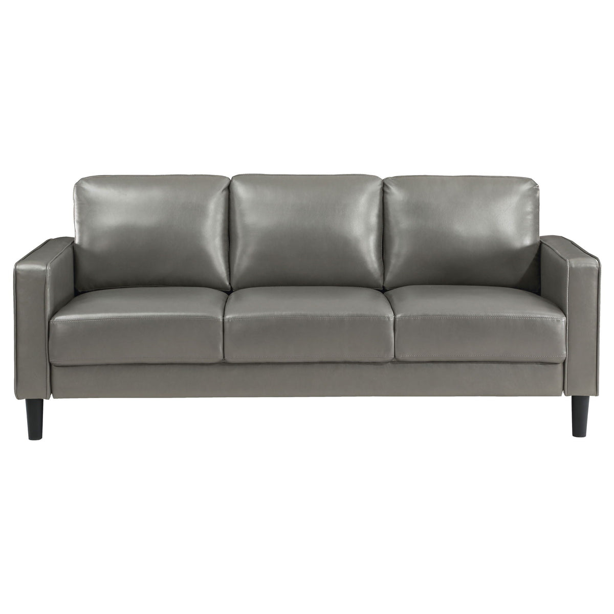 Unique Piece Furniture - Ruth 2-piece Upholstered Track Arm Sofa Set Grey