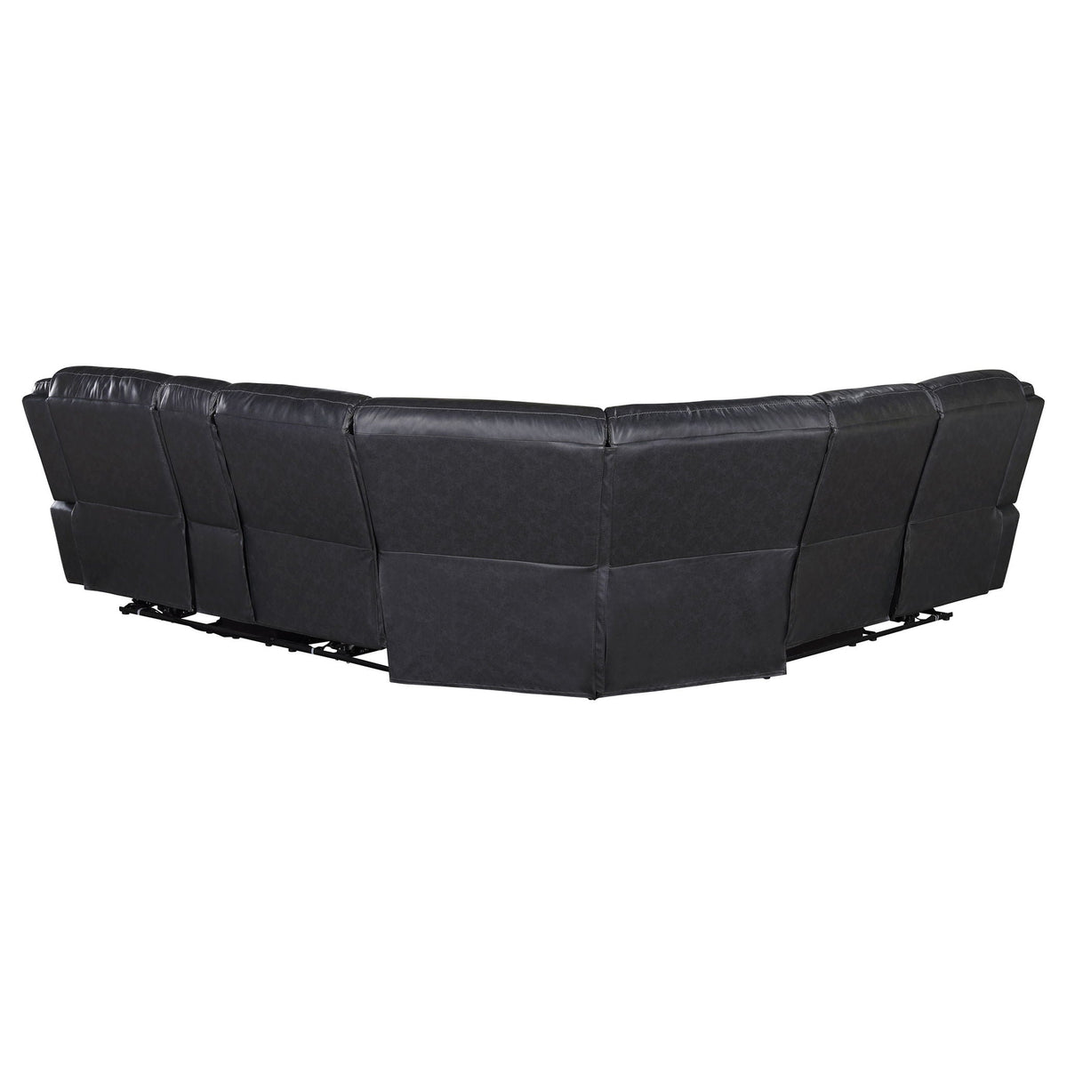 Unique Piece Furniture - Sycamore Upholstered Power Reclining Sectional Sofa Grey