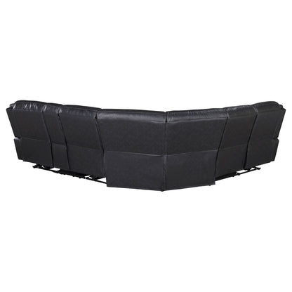 Unique Piece Furniture - Sycamore Upholstered Power Reclining Sectional Sofa Grey