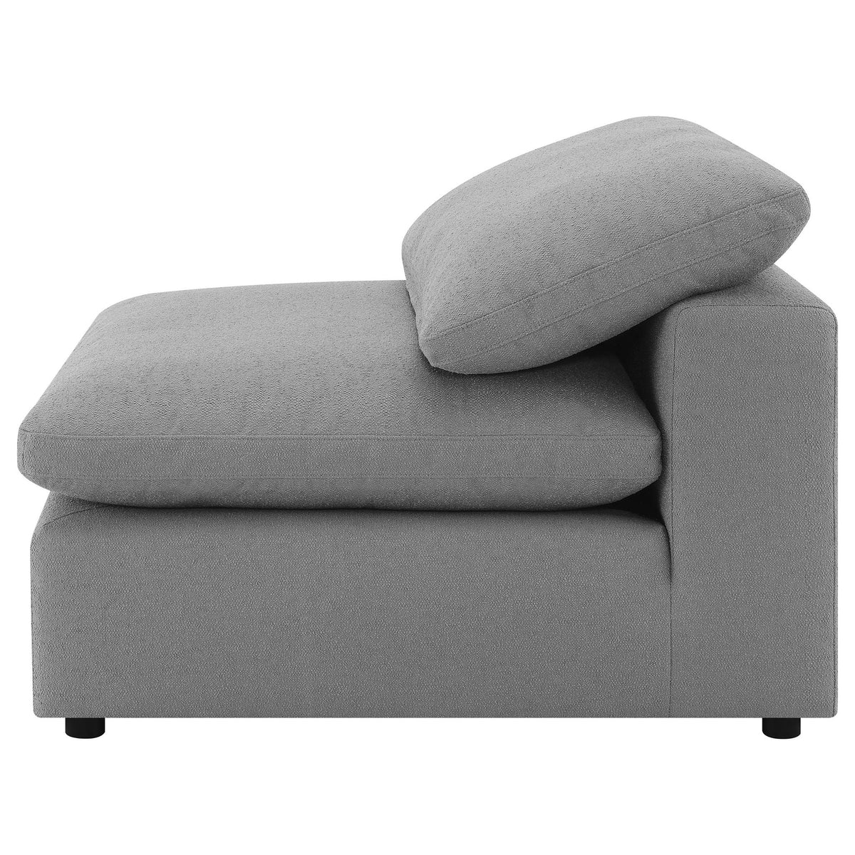Unique Piece Furniture - Raleigh 5-piece Boucle Upholstered Modular Sectional Grey