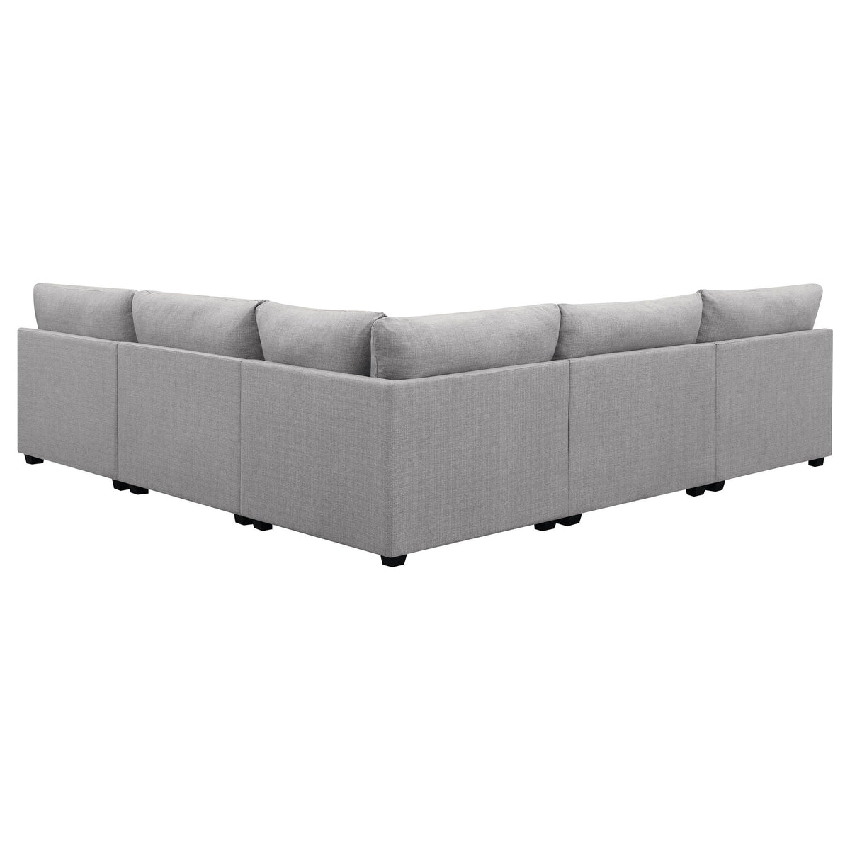 Unique Piece Furniture - Cambria 5-piece Upholstered Modular Sectional Sofa Grey