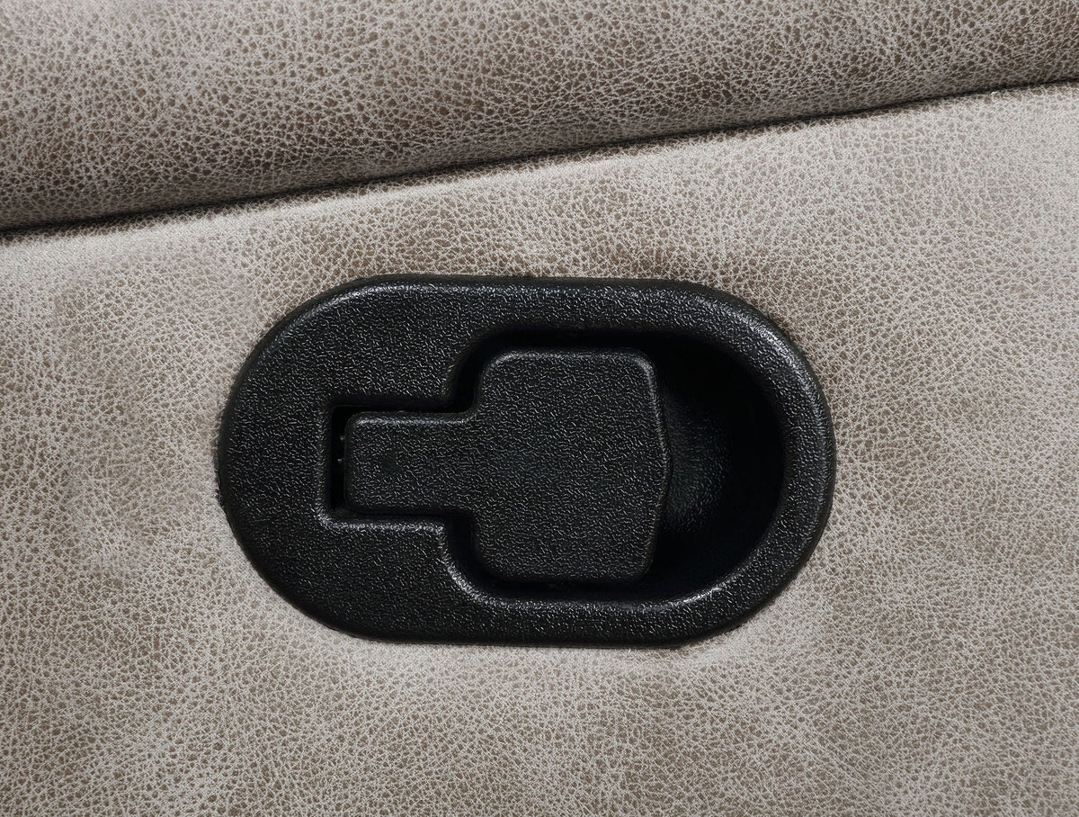 Unique Piece Furniture - Greer Upholstered Motion Reclining Loveseat Taupe