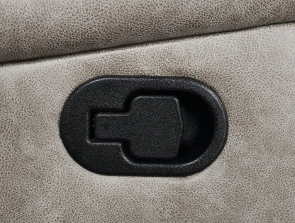 Unique Piece Furniture - Greer Upholstered Motion Reclining Loveseat Taupe
