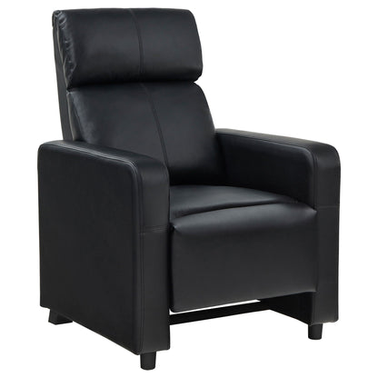 Unique Piece Furniture - Toohey Upholstered Tufted Recliner Living Room Set Black