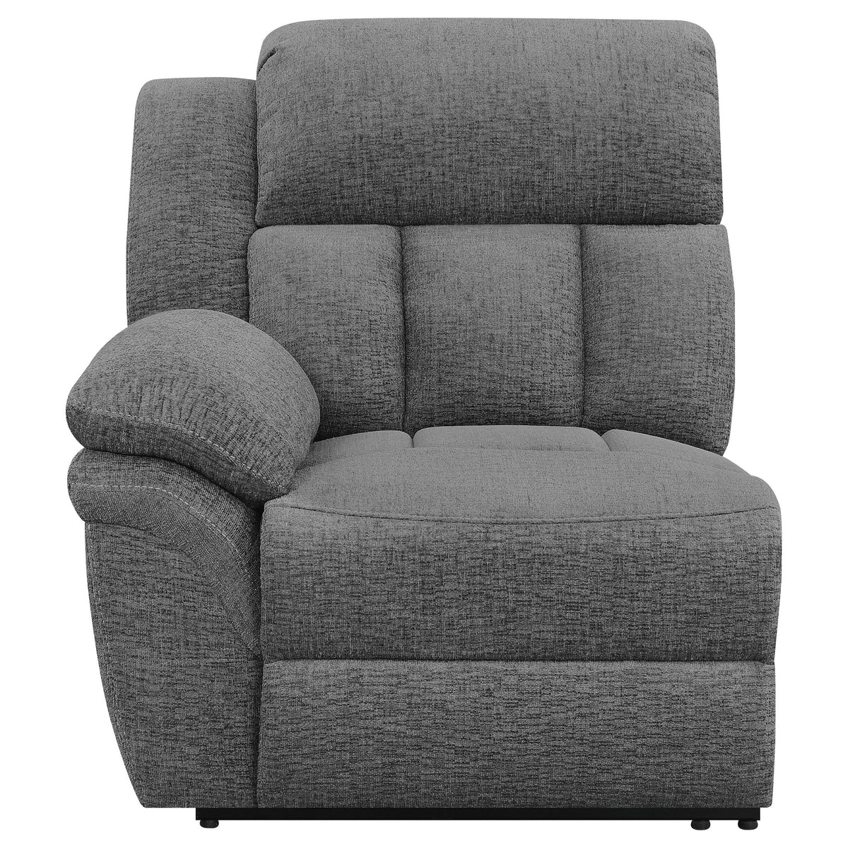 Unique Piece Furniture Bahrain Upholstered Motion Loveseat Charcoal