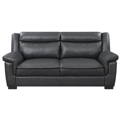 Unique Piece Furniture Arabella 2-piece Upholstered Padded Arm Sofa Set Grey