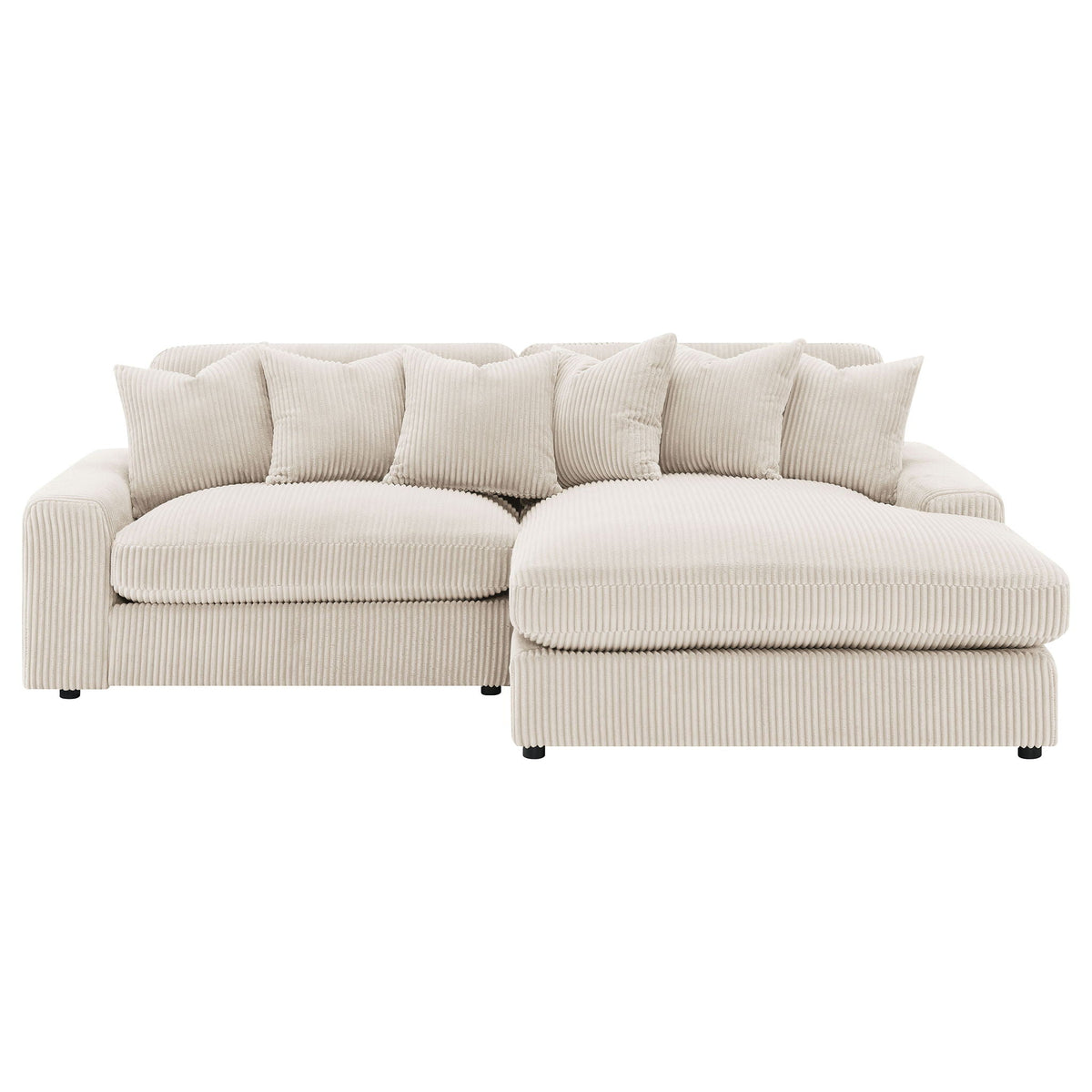 Unique Piece Furniture - Blaine Upholstered Reversible Chaise Sectional Sofa Sand