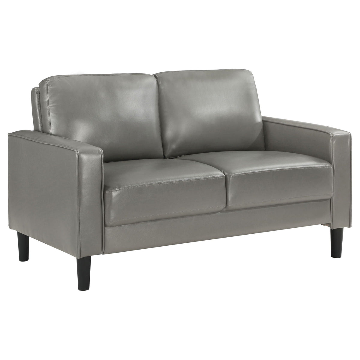 Unique Piece Furniture - Ruth 2-piece Upholstered Track Arm Sofa Set Grey