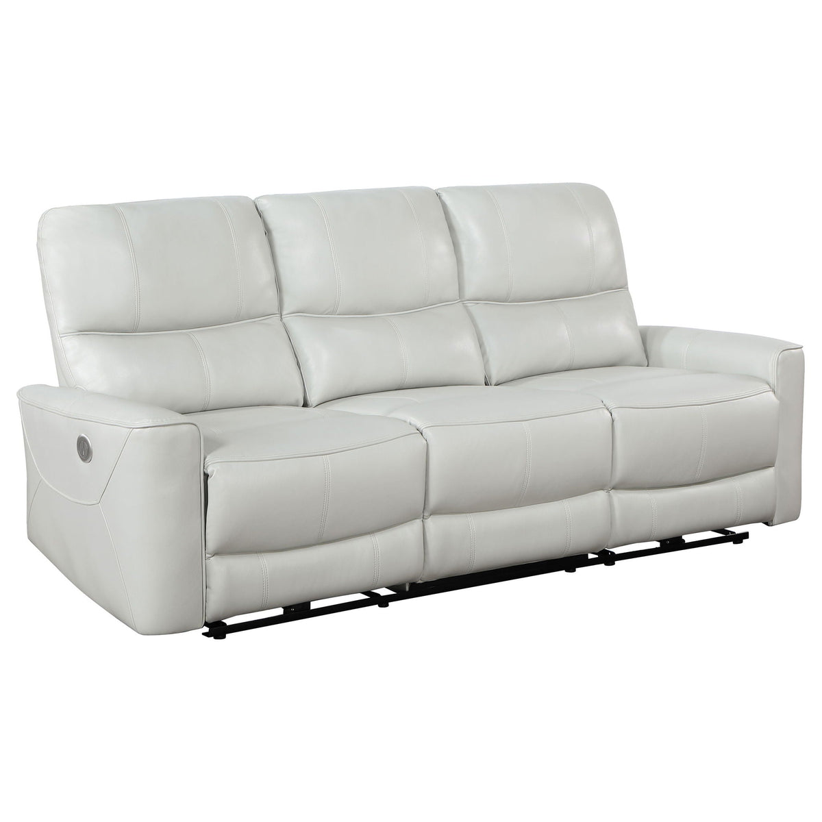 Unique Piece Furniture - Greenfield Upholstered Power Reclining Sofa Dove Grey