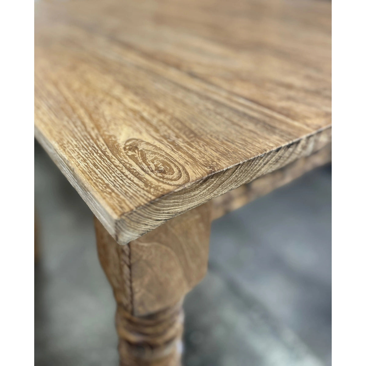 The Broward Design Center - Teak-Stained Kitchen Table