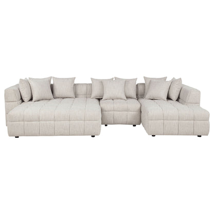 Unique Piece Furniture Amara 4-Piece Upholstered Sectional Sofa