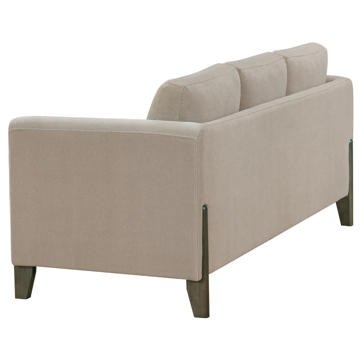 Unique Piece Furniture - Islington 2-piece Upholstered Panel Arm Sofa Set Taupe