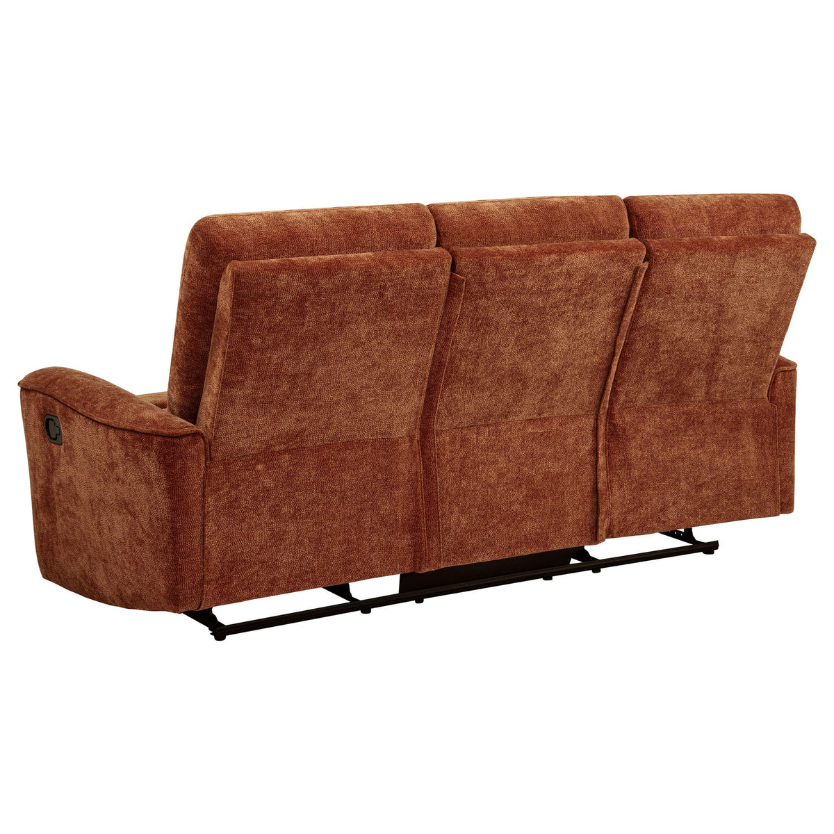 Unique Piece Furniture Navarro 3-piece Upholstered Reclining Sofa Set Orange