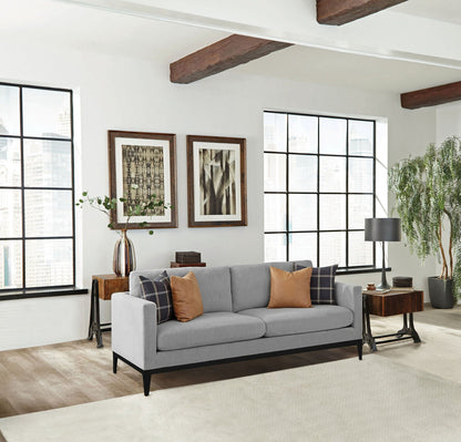 Unique Piece Furniture - Apperson Upholstered Track Arm Sofa Light Grey