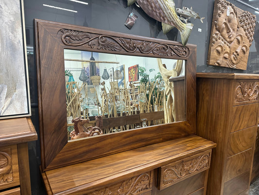 The Broward Design Center - Balinese Carved Mirror