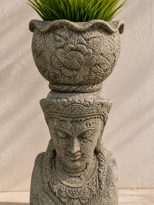 The Broward Design Center - Stone Buddha Planter