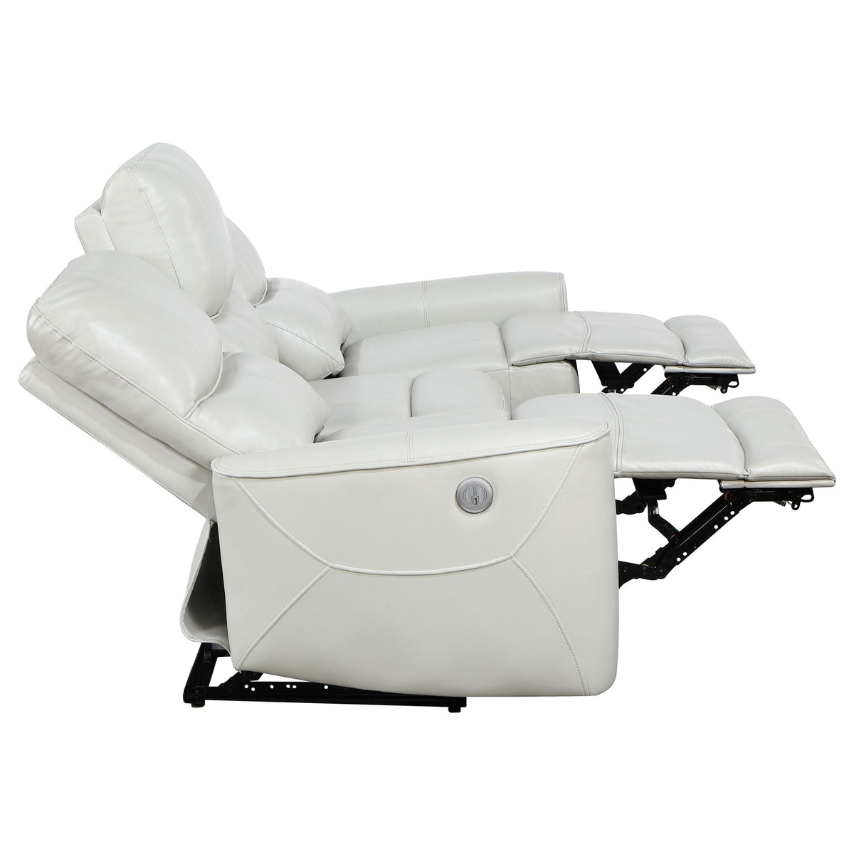 Unique Piece Furniture - Greenfield 3-piece Power Reclining Sofa Set Dove Grey