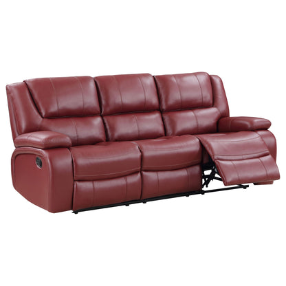 Unique Piece Furniture - Camila 2-piece Upholstered Reclining Sofa Set Red