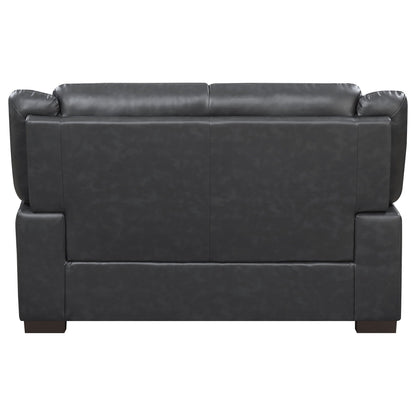 Unique Piece Furniture Arabella 3-piece Upholstered Padded Arm Sofa Set Grey