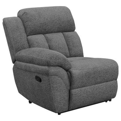 Unique Piece Furniture Bahrain Upholstered Motion Loveseat Charcoal