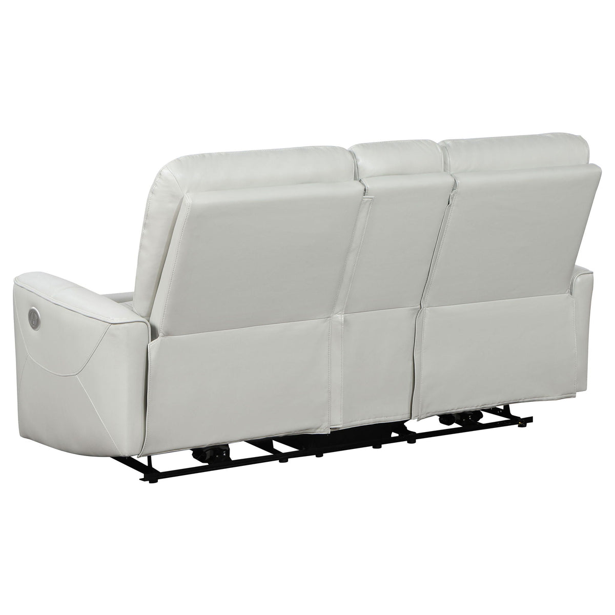 Unique Piece Furniture - Greenfield Upholstered Power Reclining Loveseat Dove Grey