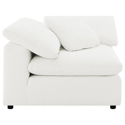 Unique Piece Furniture - Raleigh 5-piece Boucle Upholstered Modular Sectional Ivory