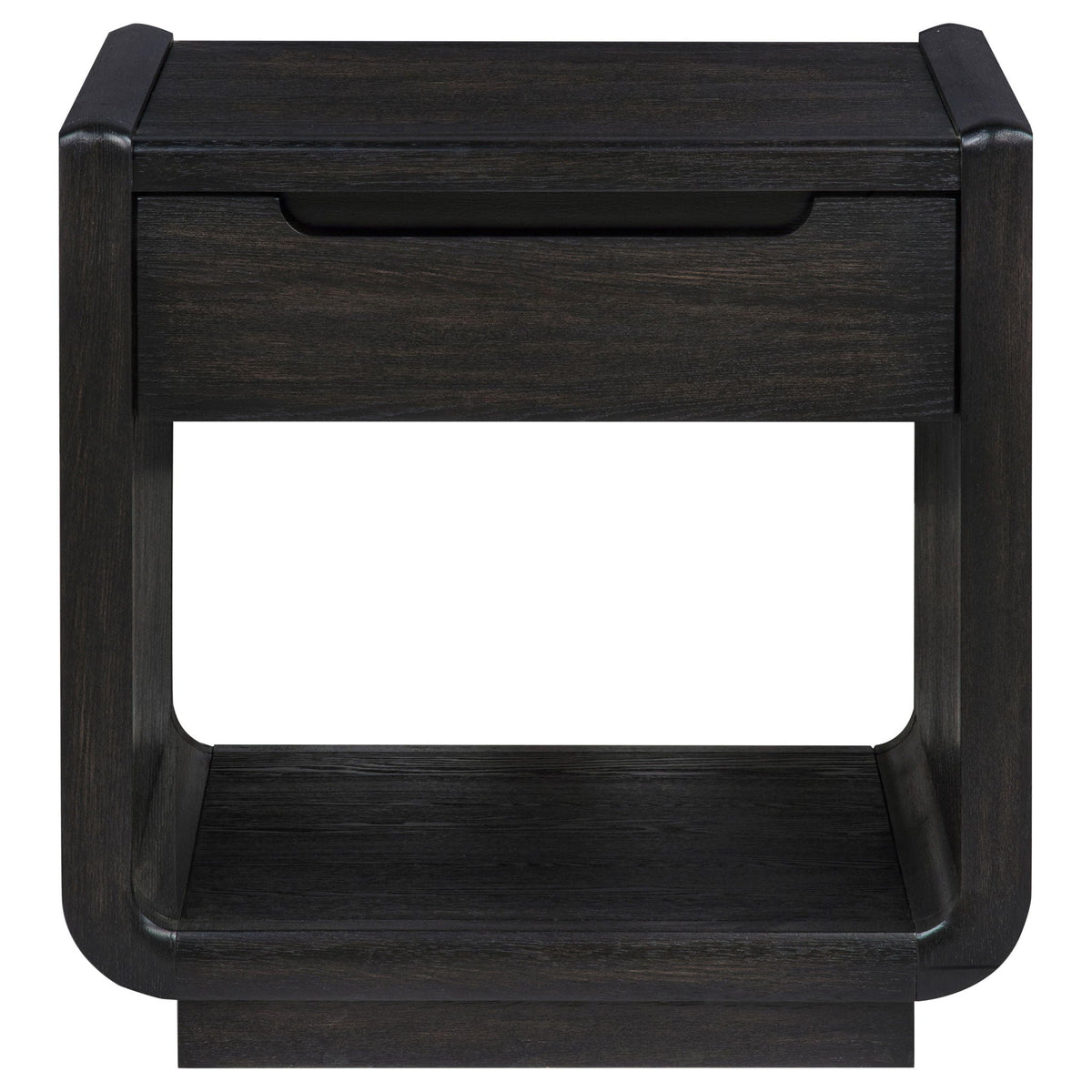 Unique Piece Furniture Leandro 2-piece Wood Coffee and End Table Set Burnished Black