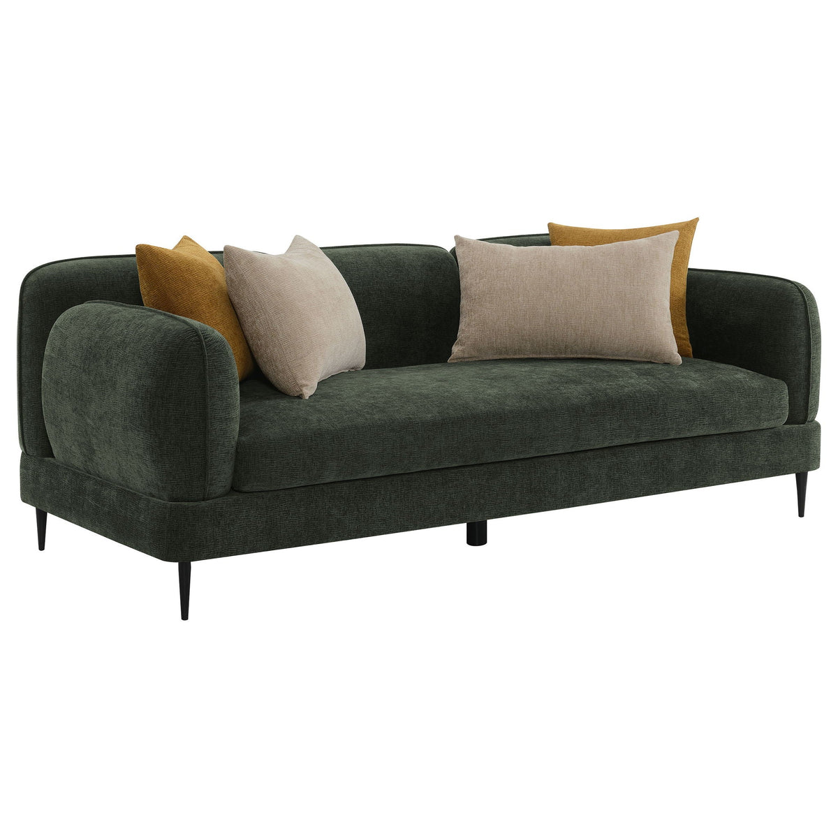 Unique Piece Furniture - Jade 2-piece Chenille Upholstered Sofa Set Green