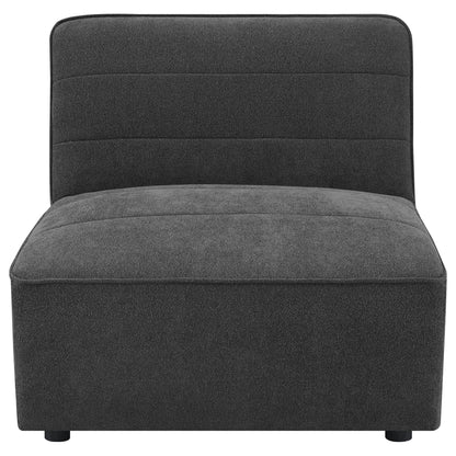 Unique Piece Furniture - Sunny 6-piece Upholstered Modular Sectional Sofa Charcoal