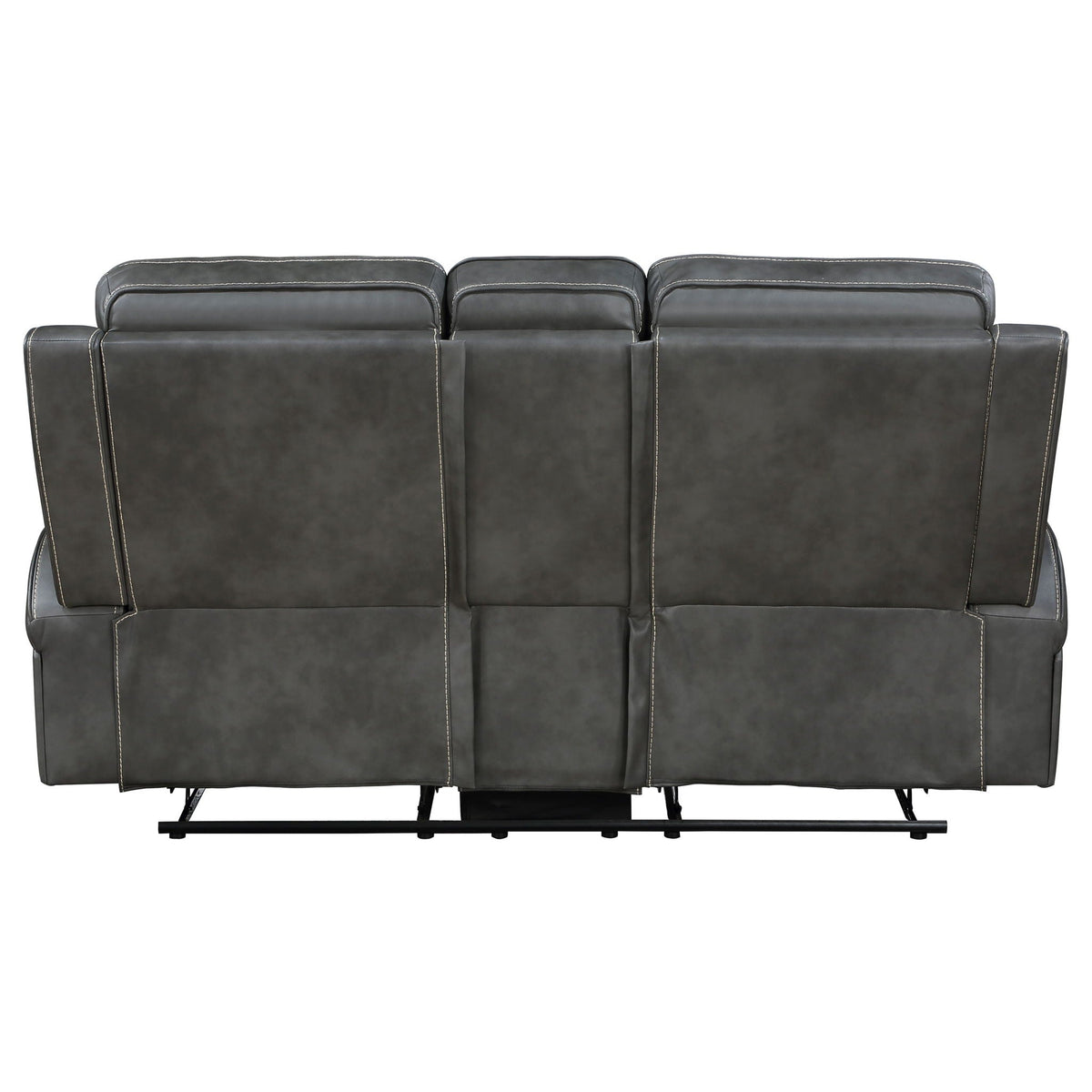 Unique Piece Furniture - Raelynn Upholstered Track Arm Motion Loveseat Grey