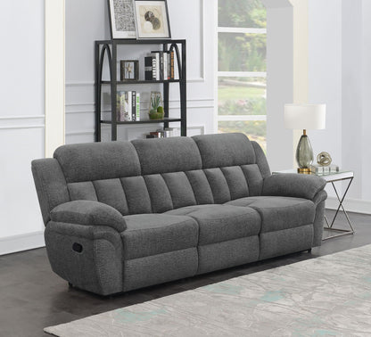 Unique Piece Furniture Bahrain Upholstered Motion Sofa Charcoal