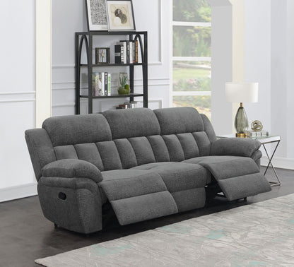 Unique Piece Furniture Bahrain Upholstered Motion Sofa Charcoal