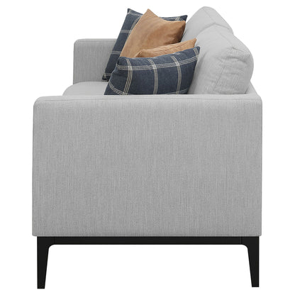 Unique Piece Furniture - Apperson Upholstered Track Arm Sofa Light Grey