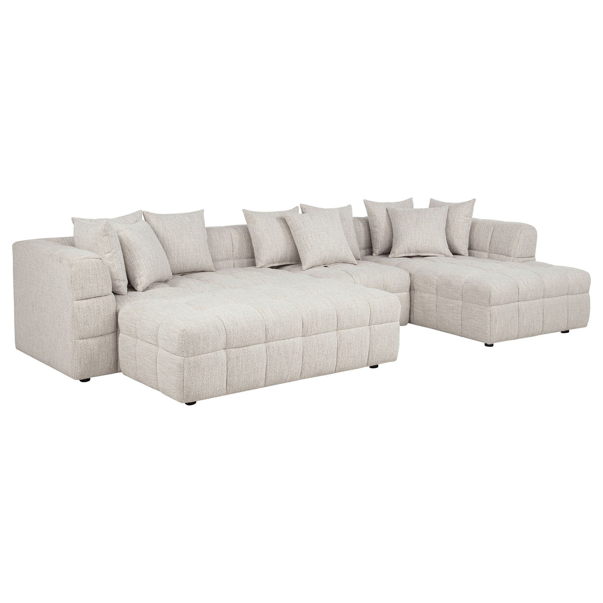 Unique Piece Furniture Amara 4-Piece Upholstered Sectional Sofa