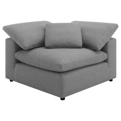Unique Piece Furniture - Raleigh 6-piece Boucle Upholstered Modular Sectional Grey