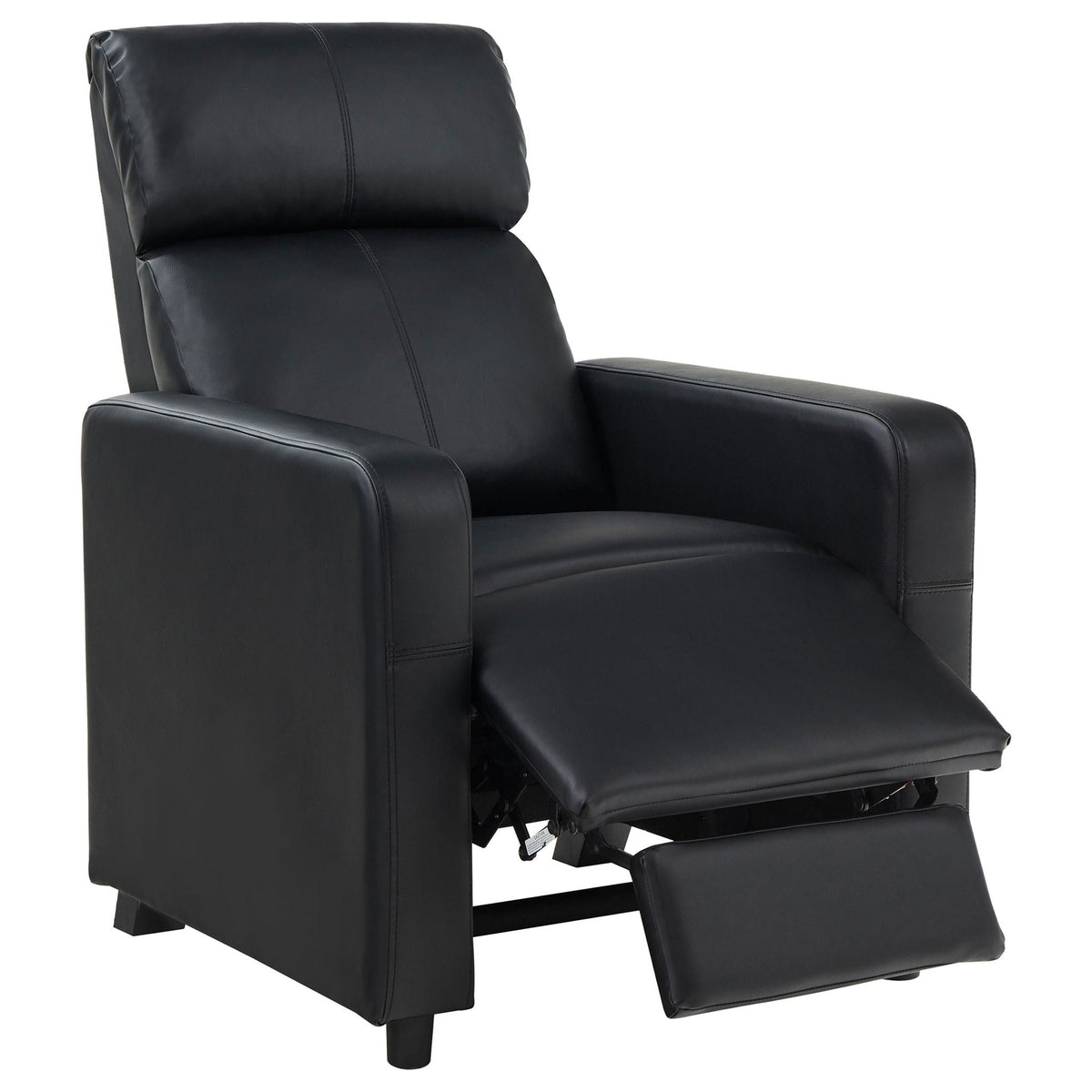 Unique Piece Furniture - Toohey Upholstered Tufted Recliner Living Room Set Black
