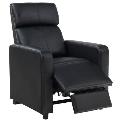 Unique Piece Furniture - Toohey Upholstered Tufted Recliner Living Room Set Black