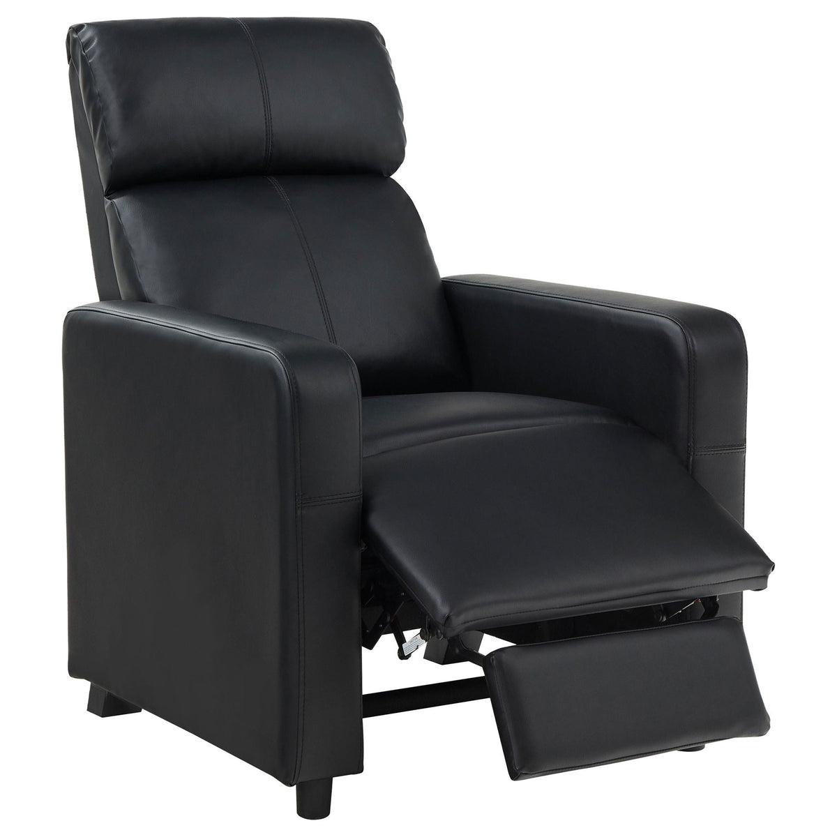 Unique Piece Furniture - Toohey Upholstered Tufted Recliner Living Room Set Black