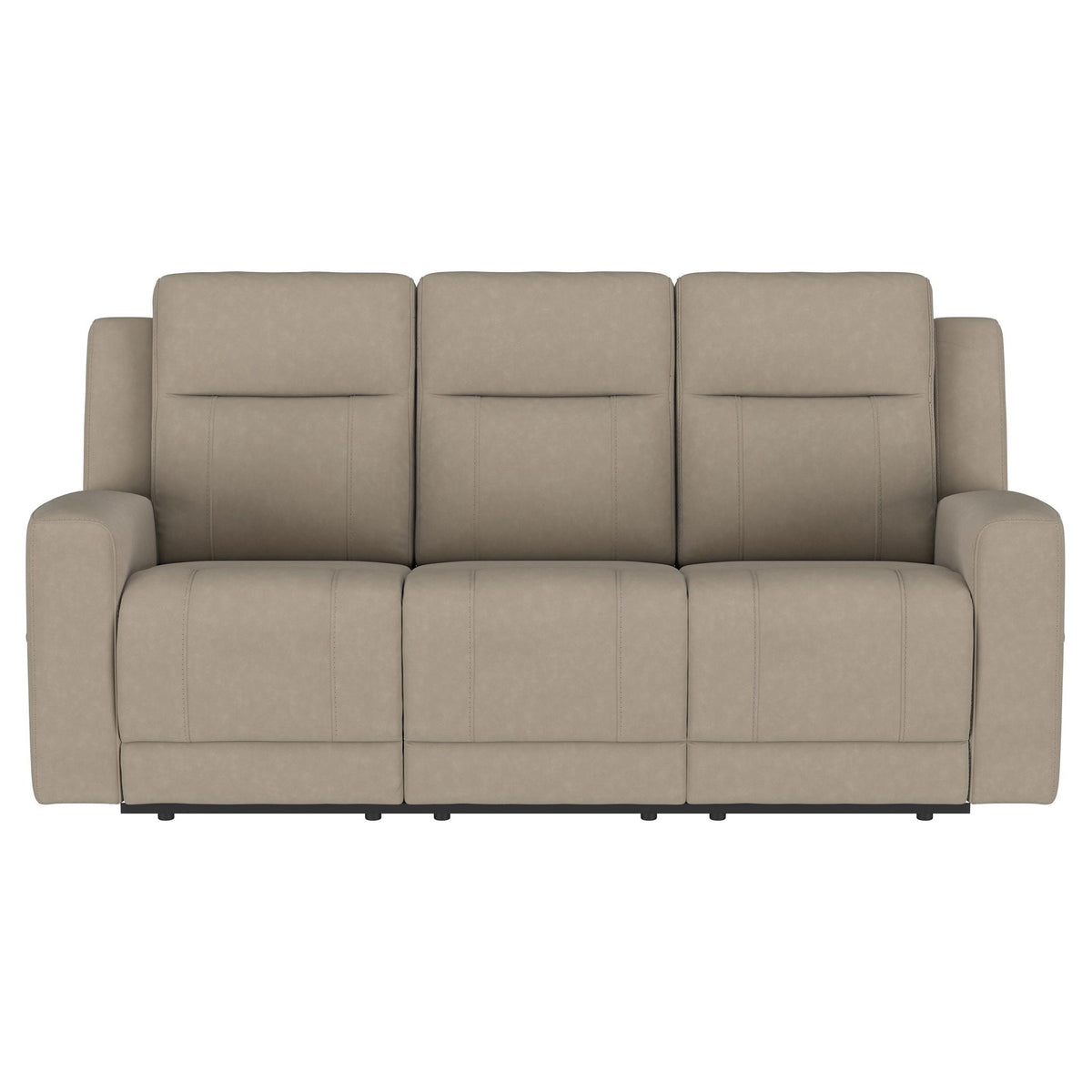 Unique Piece Furniture - Brentwood 2-piece Upholstered Reclining Sofa Set Taupe