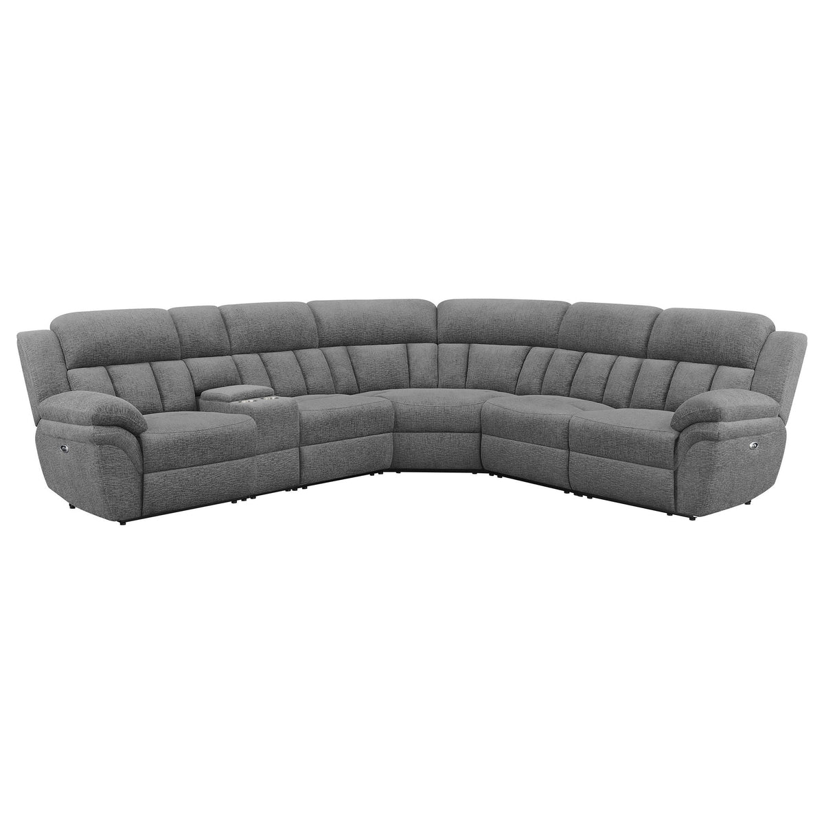 Unique Piece Furniture - Bahrain 6-piece Modular Power Reclining Sectional Charcoal