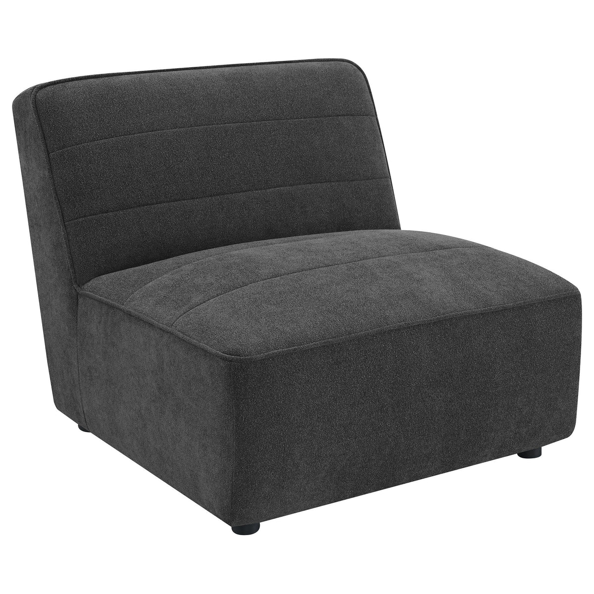 Unique Piece Furniture - Sunny 6-piece Upholstered Modular Sectional Sofa Charcoal