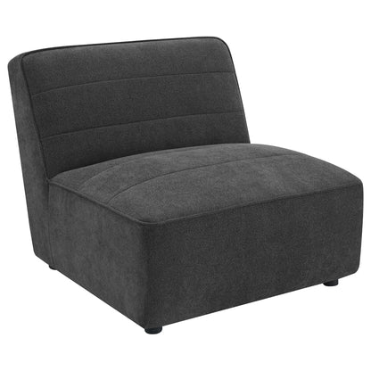 Unique Piece Furniture - Sunny 6-piece Upholstered Modular Sectional Sofa Charcoal
